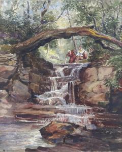 REDGRAVE Richard 1804-1888,waterfall and figures amongst trees,1932,Ewbank Auctions GB 2021-06-17