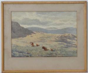REDGRAVE Rose Margaret 1811-1899,Landscape with cattle,Dickins GB 2015-03-06