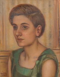REDKO Kliment Nikolaevich 1897-1956,Femme à la garçonne,Joron-Derem FR 2023-06-30