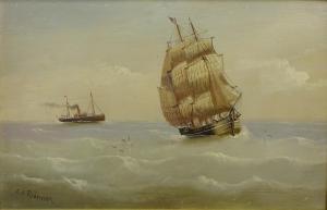 REDMORE Edward King 1860-1941,Sail and Steam Ships at Sea,David Duggleby Limited GB 2018-05-18