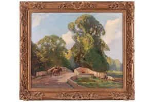 REDWORTH William Josiah 1873-1947,The Bridge at Croft-on-Tees,2002,Dawson's Auctioneers 2023-04-27