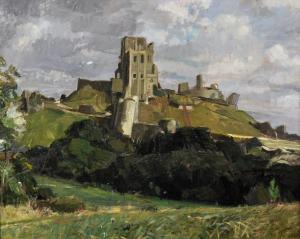 REED Denis William 1917-1979,Castle Ruins on a Hill,John Nicholson GB 2019-09-04