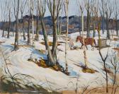 REED TORQUIL 1920-1990,Winter Scene with Horse,Heffel CA 2022-06-29