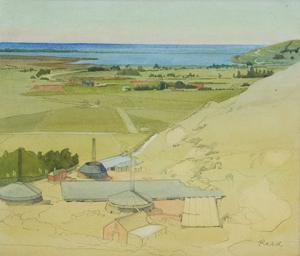 REED William E. 1903-1989,Landscape Toward the Sea,Webb's NZ 2008-08-05