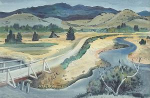 REED William James 1906-1998,Road to Waitati,1964,International Art Centre NZ 2024-02-13