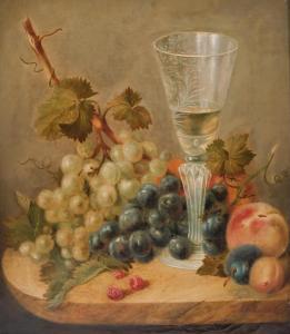 REEDER Martinus Franciscus 1802-1879,Stilleven met druiven en drinkgerei,Venduehuis NL 2024-02-28
