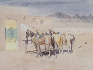 REEDY Leonard Howard 1899-1956,The Cactus Saloon,Scottsdale Art Auction US 2023-08-26