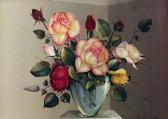 REEKIE GEORGE 1911-1969,Pink and Red Roses in A Vase,Gormleys Art Auctions GB 2013-06-11