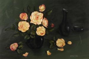 REEKIE GEORGE 1911-1969,Still life of roses in a vase,1968,Bellmans Fine Art Auctioneers 2021-09-07