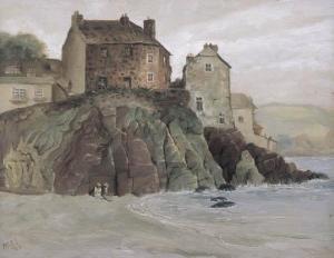 REES Lloyd Frederic 1895-1988,Village on a Cornish Coast,1923,Christie's GB 2003-04-02