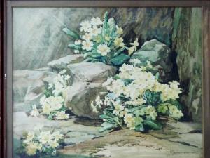 REEVE FOWKES Amy 1886-1968,Primroses in a Sussex Garden,Silverwoods GB 2017-04-20