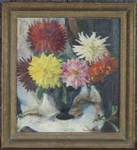 REEVE Russell Sidney 1895-1970,Dahlias,20th century,Tooveys Auction GB 2021-06-23