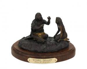REGIMBAL James P 1949,The Story Teller,1980,John Moran Auctioneers US 2021-11-30