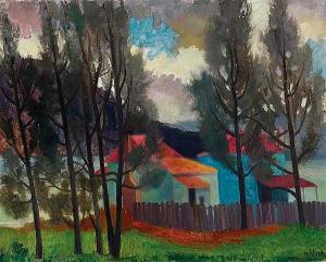 REHFISCH Alison Baily 1900-1975,Fishing Cottages on the Hawkesbury,Menzies Art Brands AU 2015-06-25