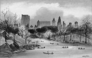 REHM Adolf 1867,Central Park in Summer.,Swann Galleries US 2001-09-25
