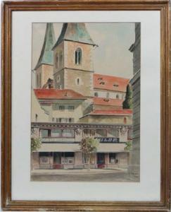 REHN C 1945,' Church of St. Leodegar, Lucerne , Switzerland ' ,Dickins GB 2015-07-03