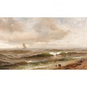 REHN Frank Knox Morton 1848-1914,Seascape off Point Pleasant,Butterscotch Auction Gallery 2023-11-19