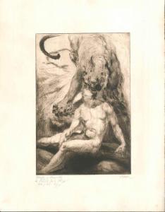 REHN Walter Richard 1884-1951,Mein Weg mit dem Weib, plate 2,1919,Bertolami Fine Arts IT 2020-10-01