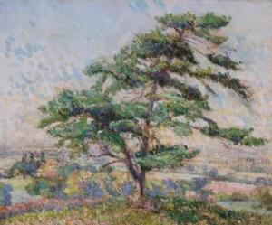 REICHER G 1900-1900,A tree in a summer landscape,1916,Woolley & Wallis GB 2012-03-21