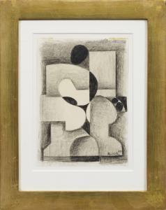 REICHLE Paul 1900-1981,Avantgarde-Komposition mit abstrahierten Figuren,1970,Schloss DE 2022-09-03