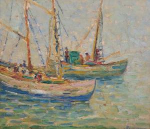 REICHMANN Josephine Lemos 1864-1939,Gloucester Boats,Grogan & Co. US 2023-10-28