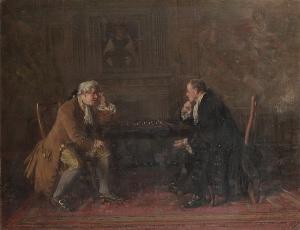 REID George Ogilvy 1851-1928,a game of chess,Sotheby's GB 2004-11-17