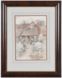 REID Jane Brewster 1862-1966,Garden Path,Brunk Auctions US 2021-04-08