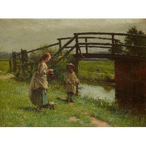 REID John Robertson 1851-1926,THE LITTLE FISHERMAN,1885,Lyon & Turnbull GB 2024-06-06