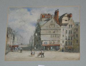 Reid R.S 1880-1881,Old Town Edinburgh with Toy Seller,Shapes Auctioneers & Valuers GB 2010-12-18