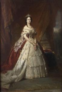 REIFF Franz,Bildnis Augusta von Sachsen Eisenach als Kaiserin,1867,Peter Karbstein 2023-03-04