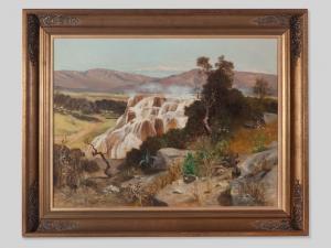REIFFENSTEIN Paul 1858-1897,Pamukkales Travertine Terraces,1887,Auctionata DE 2016-04-19