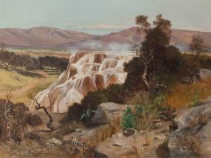 REIFFENSTEIN Paul 1858-1897,Pamukkales Travertine Terraces,1887,Auctionata DE 2015-07-21