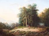 REIJNDERS Izaac 1809-1873,Wood gatherers in a hilly countryside,1851,Venduehuis NL 2016-11-16