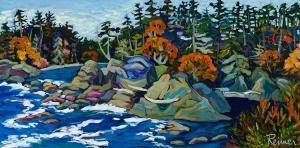 REIMER CHRISTINE 1954,Rocky Shore,Heffel CA 2023-07-27