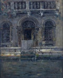 REINA Antonio 1862-1937,Palazzo a ridosso del fiume,Galleria Pace IT 2014-02-18