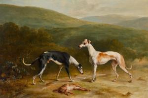REINAGLE Philip 1749-1833,A pair of greyhounds in a landscape,Sotheby's GB 2022-07-07