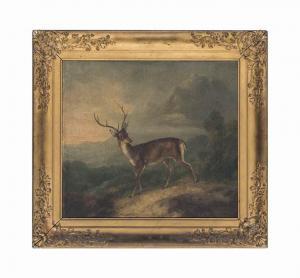 REINAGLE Philip 1749-1833,A red deer stag on a hillside,Christie's GB 2017-06-07