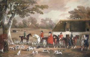 REINAGLE Philip 1749-1833,Meet in Dorsetshire with hunting portraits of Mr. ,Christie's 2004-06-03