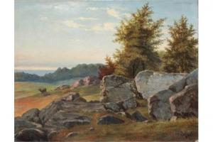 reinecken kate,Landschaft mit Felsformation in der Dämmerung,1871,Reiner Dannenberg DE 2015-09-11