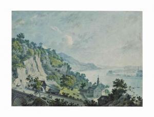REINERMANN Friedrich Chr.,Landscape with Fürstenberg in the Rhine Valley,Christie's 2015-07-28