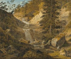 REINERMANN Friedrich Chr. 1764-1835,Waterfalll in Switzerland,Villa Grisebach DE 2021-12-01
