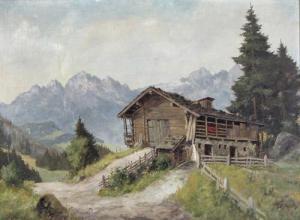 REINHARDT Willy 1888-1970,Hütte im Gebirge,DAWO Auktionen DE 2011-11-23