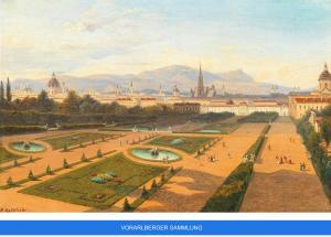 REINHOLD Franz 1816-1893,Blick vom Oberen Belvedere auf Wien,Palais Dorotheum AT 2023-06-26