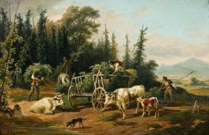REINHOLD Franz 1816-1893,Hopfenernte,Palais Dorotheum AT 2024-11-05