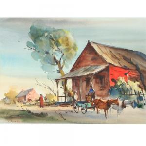REINIKE Charles Henry 1906-1983,homestead landscape,Ripley Auctions US 2024-03-30