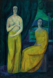 REINITZ Maximilian 1872-1935,Two ladies in a room,c.1930,Palais Dorotheum AT 2022-11-29