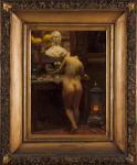 REIS Carlos 1863-1940,A view of a studio with female nude,Veritas Leiloes PT 2022-07-20