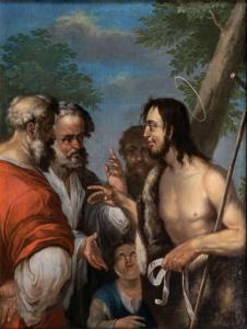 REIS Johann Baptist 1753-1825,Die Predigt Johannes des Täufers,Stahl DE 2021-05-08