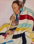 REISS Winold 1886-1953,Chief Curly Bear, Blackfoot,Altermann Gallery US 2018-08-11