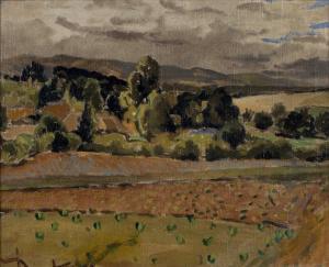 REITLINGER Gerald Roberts 1900-1978,A field with trees,Mallams GB 2022-07-17